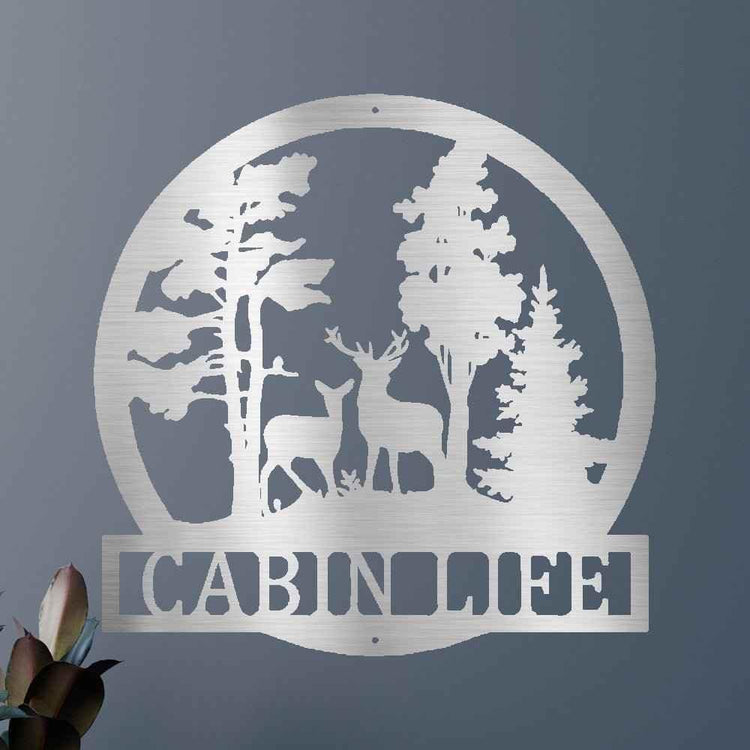 Deer Text Personalized Gifts - Custom Metal Sign, Anniversary/Wedding/Housewarming Gift - GiFTiFY