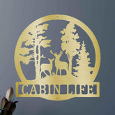 Deer Text Personalized Gifts - Custom Metal Sign, Anniversary/Wedding/Housewarming Gift - GiFTiFY