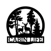 Deer Text Personalized Gifts - Custom Metal Sign, Anniversary/Wedding/Housewarming Gift - GiFTiFY