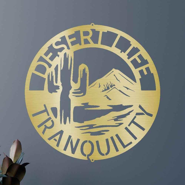 Desert Life Personalized Gifts - Custom Metal Sign - GiFTiFY