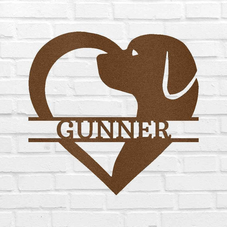 Dog Love Personalized Gifts - Custom Metal Sign - GiFTiFY