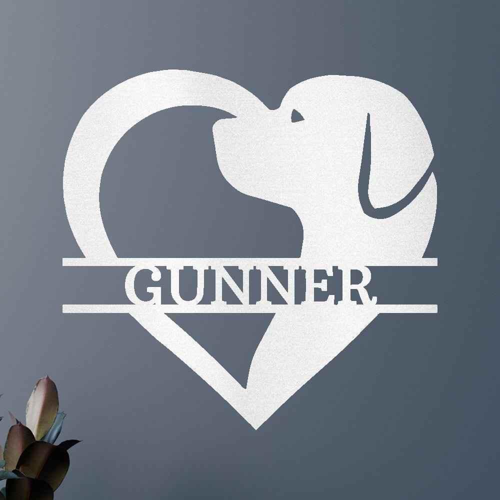 Dog Love Personalized Gifts - Custom Metal Sign - GiFTiFY