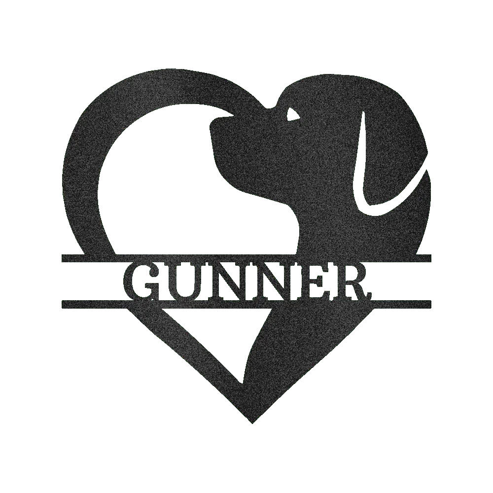 Dog Love Personalized Gifts - Custom Metal Sign - GiFTiFY