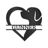 Dog Love Personalized Gifts - Custom Metal Sign - GiFTiFY