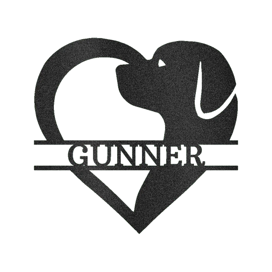 Dog Love Personalized Gifts - Custom Metal Sign - GiFTiFY