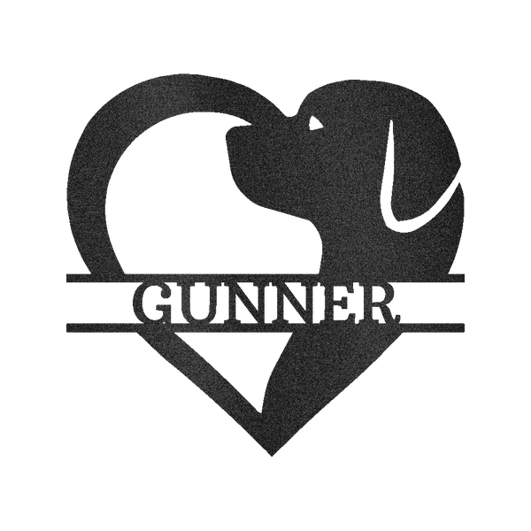 Dog Love Personalized Gifts - Custom Metal Sign - GiFTiFY