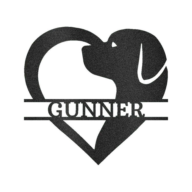 Dog Love Personalized Gifts - Custom Metal Sign - GiFTiFY