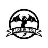 Dragon Banner Personalized Gifts - Custom Metal Sign - GiFTiFY