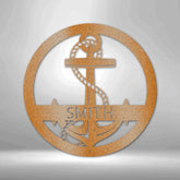 Elaborate Anchor Personalized Gifts - Custom Metal Sign - GiFTiFY