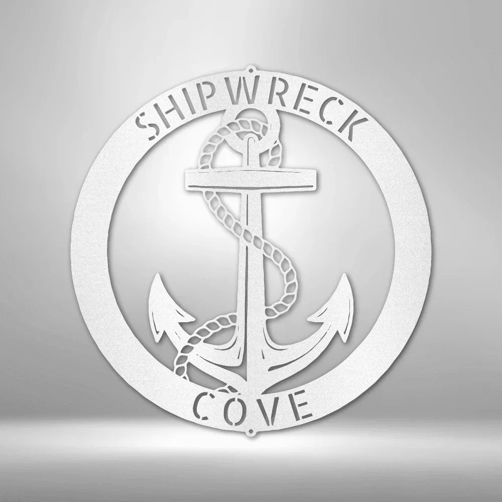 Elaborate Anchor Ring Personalized Gifts - Custom Metal Sign - GiFTiFY