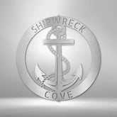 Elaborate Anchor Ring Personalized Gifts - Custom Metal Sign - GiFTiFY