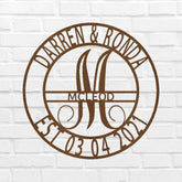 Elaborate Name Personalized Gifts - Custom Metal Sign, Split Letter - GiFTiFY