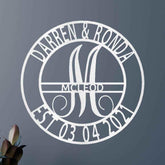 Elaborate Name Personalized Gifts - Custom Metal Sign, Split Letter - GiFTiFY