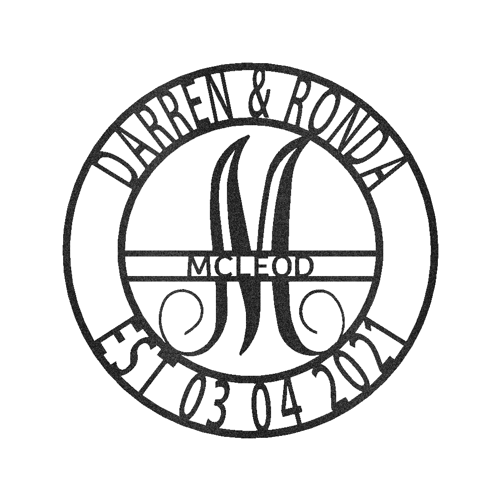 Elaborate Name Personalized Gifts - Custom Metal Sign, Split Letter - GiFTiFY