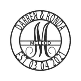 Elaborate Name Personalized Gifts - Custom Metal Sign, Split Letter - GiFTiFY