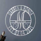 Elaborate Name Personalized Gifts - Custom Metal Sign, Split Letter - GiFTiFY