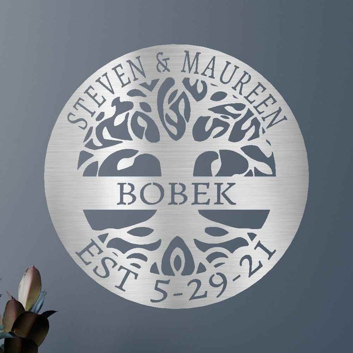 Elaborate Tree Of Life Sign - Custom Metal Sign - GiFTiFY