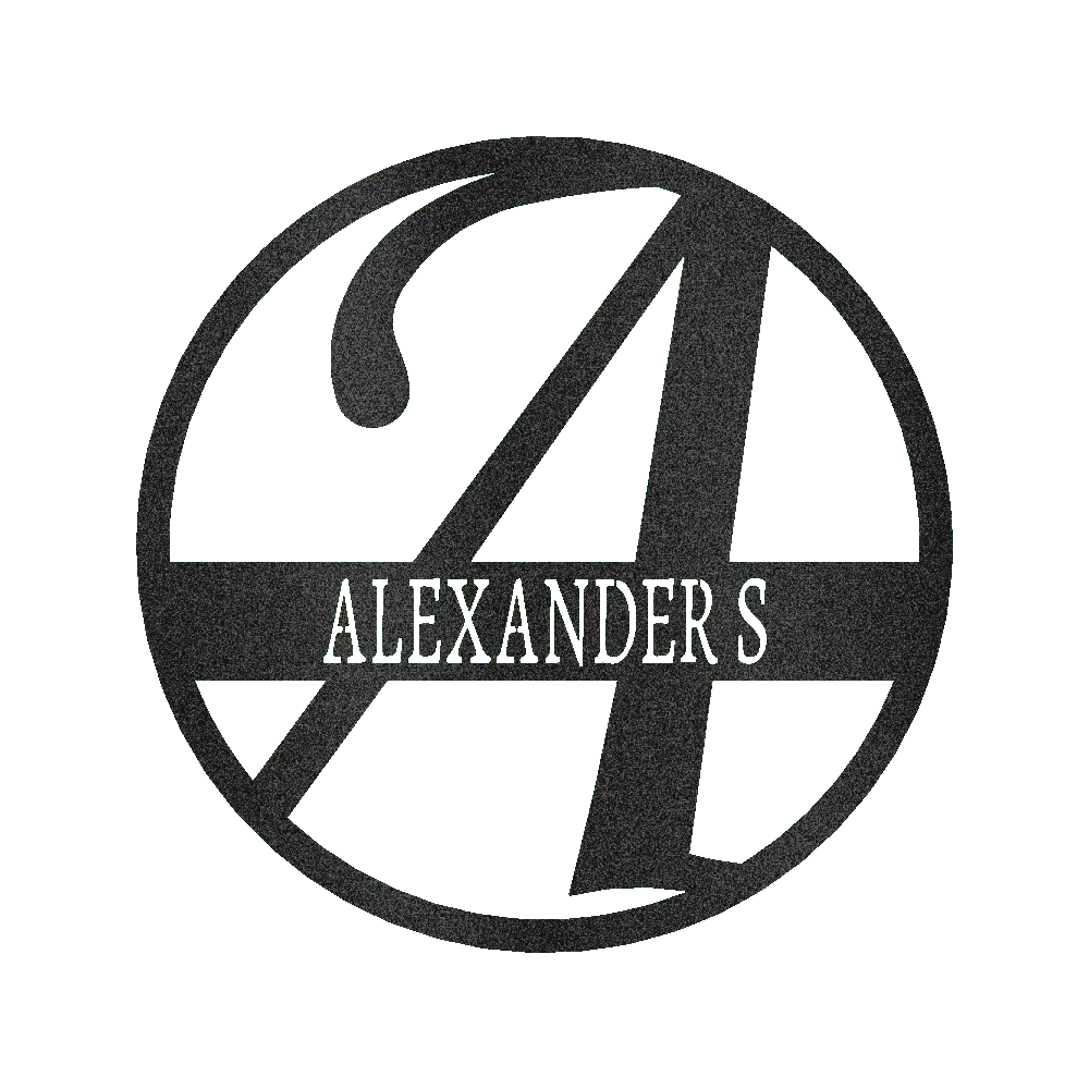 Exemplary Family Name Personalized Gifts - Custom Metal Sign, Split Letter - GiFTiFY