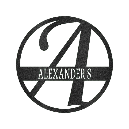 Exemplary Family Name Personalized Gifts - Custom Metal Sign, Split Letter - GiFTiFY