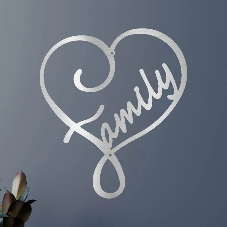 Family Love Personalized Gifts - Custom Metal Sign - GiFTiFY