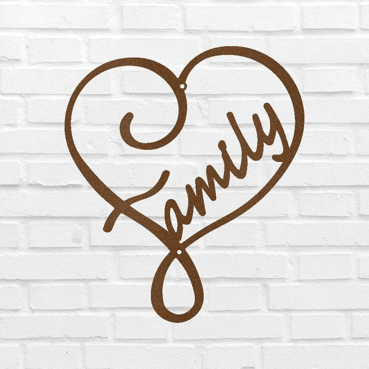 Family Love Personalized Gifts - Custom Metal Sign - GiFTiFY