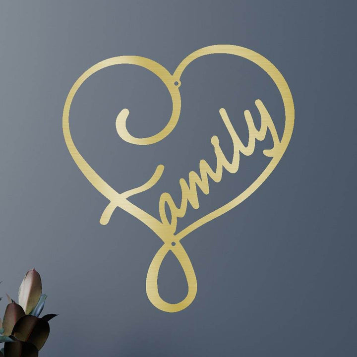 Family Love Personalized Gifts - Custom Metal Sign - GiFTiFY