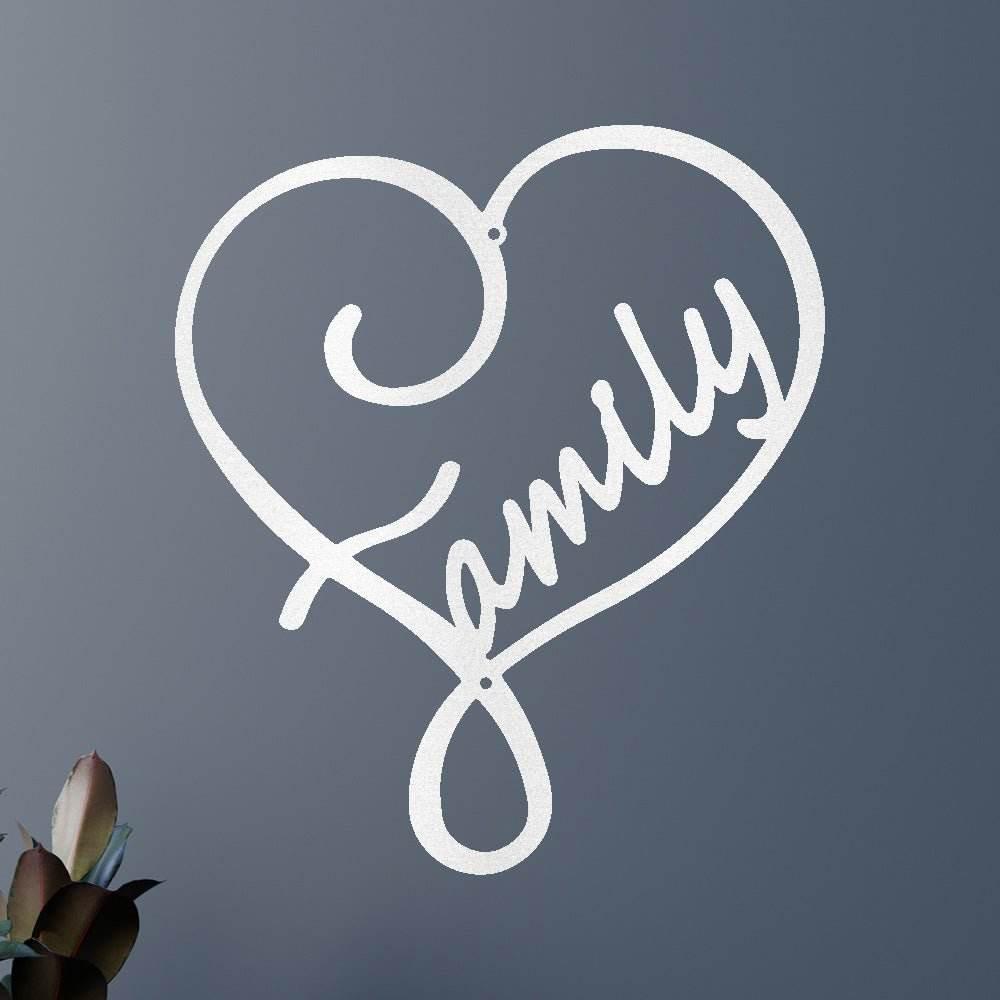 Family Love Personalized Gifts - Custom Metal Sign - GiFTiFY