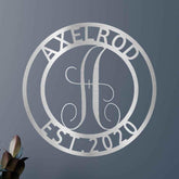 Family Name Personalized Gifts - Custom Metal Sign, Split Letter - GiFTiFY