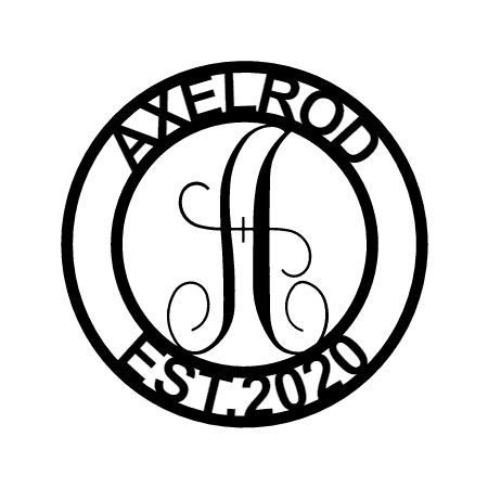 Family Name Personalized Gifts - Custom Metal Sign, Split Letter - GiFTiFY