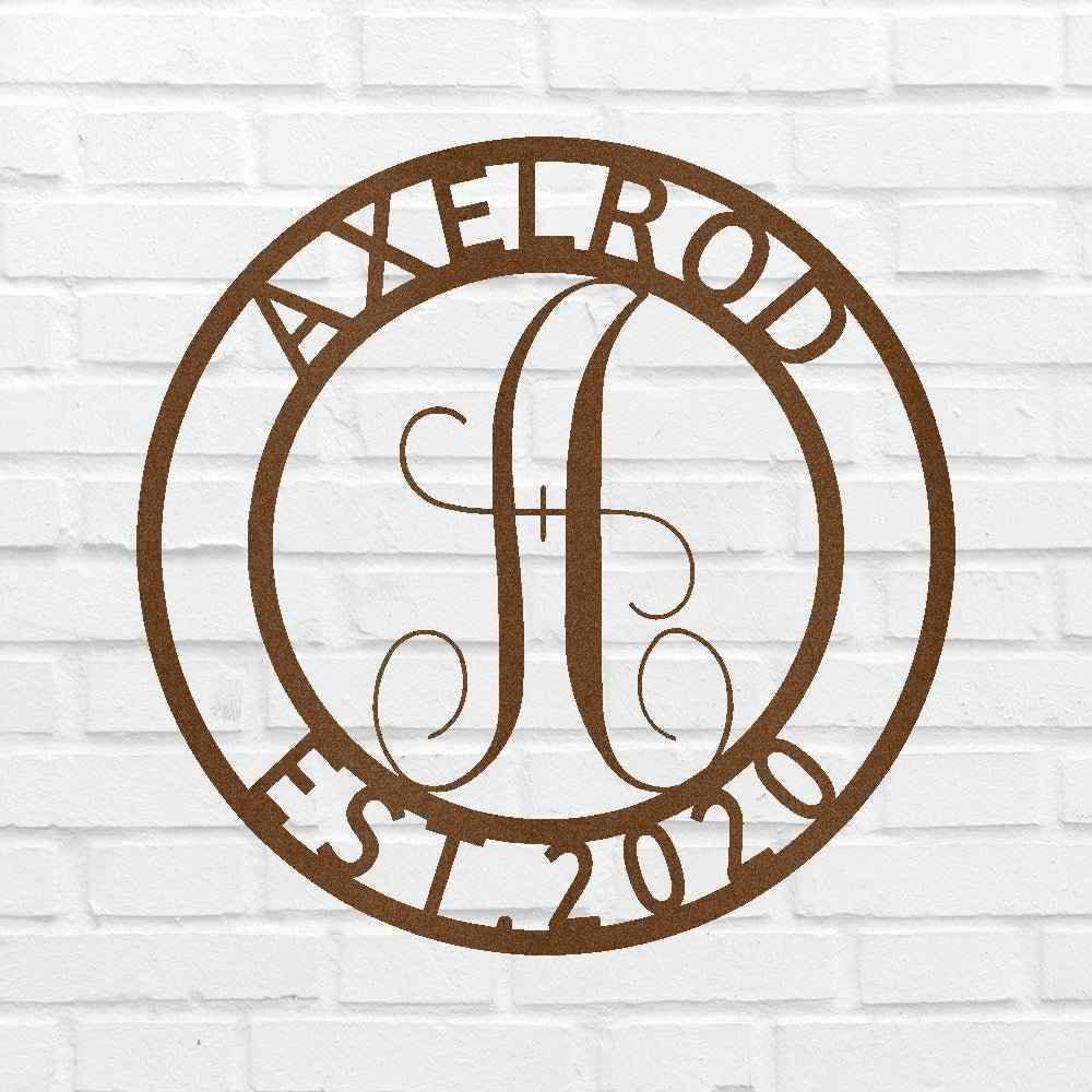 Family Name Personalized Gifts - Custom Metal Sign, Split Letter - GiFTiFY