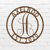 Family Name Personalized Gifts - Custom Metal Sign, Split Letter - GiFTiFY