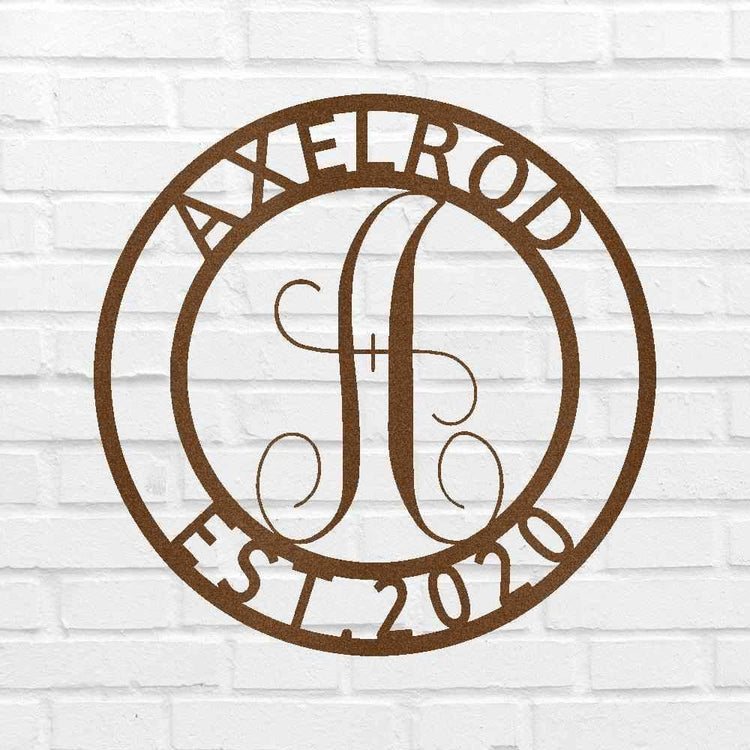 Family Name Personalized Gifts - Custom Metal Sign, Split Letter - GiFTiFY