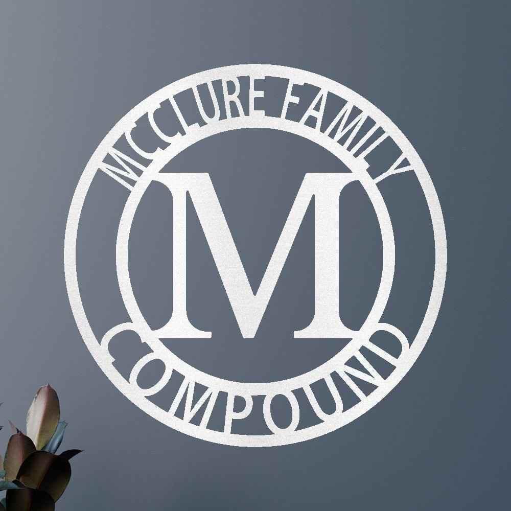 Family Name Sign - Custom Metal Sign, Split Letter, Wedding Gift - GiFTiFY