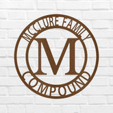 Family Name Sign - Custom Metal Sign, Split Letter, Wedding Gift - GiFTiFY