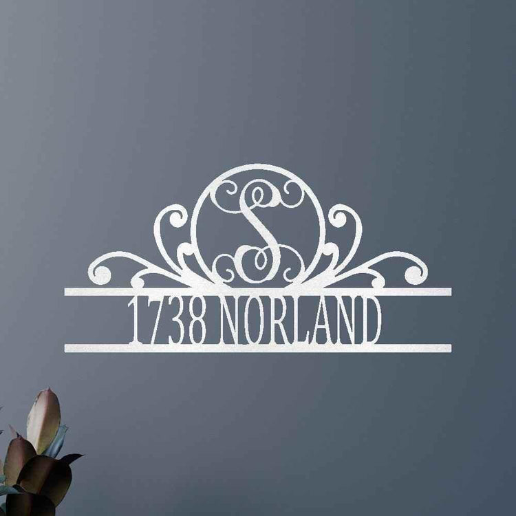 Family Name Personalized Gifts - Custom Metal Sign, Split Letter, Home Address Sign - GiFTiFY