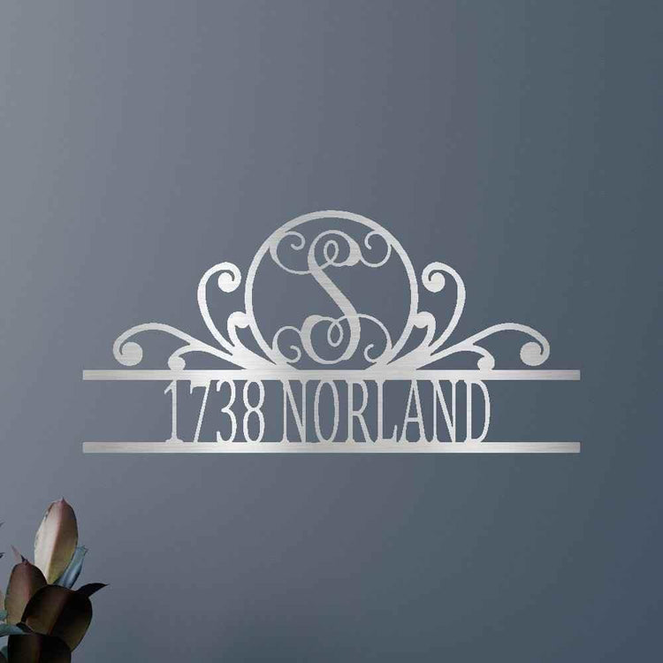 Family Name Personalized Gifts - Custom Metal Sign, Split Letter, Home Address Sign - GiFTiFY