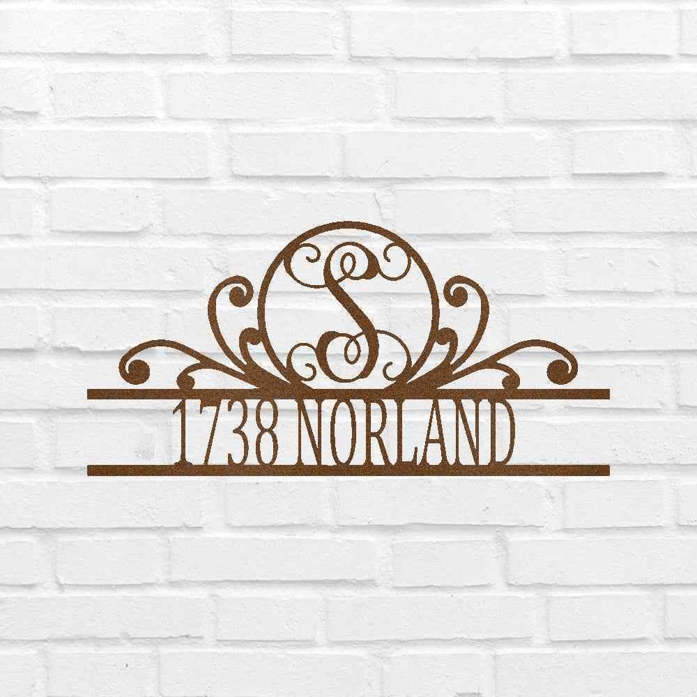 Family Name Personalized Gifts - Custom Metal Sign, Split Letter, Home Address Sign - GiFTiFY