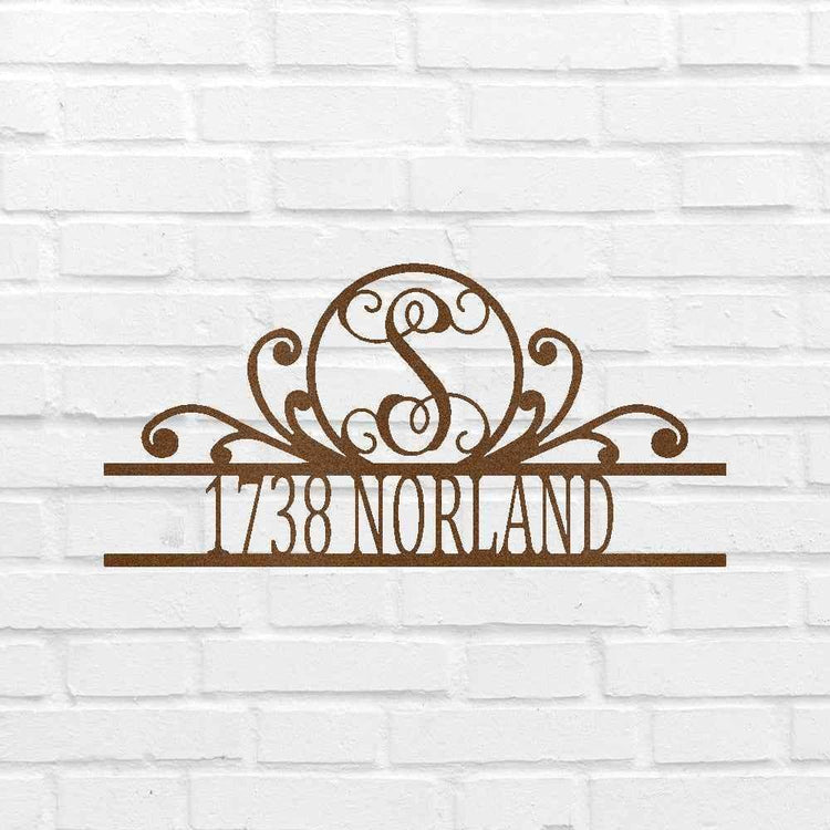 Family Name Personalized Gifts - Custom Metal Sign, Split Letter, Home Address Sign - GiFTiFY