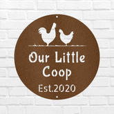 Farmer Chicken Coop Personalized Gifts - Custom Metal Sign - GiFTiFY