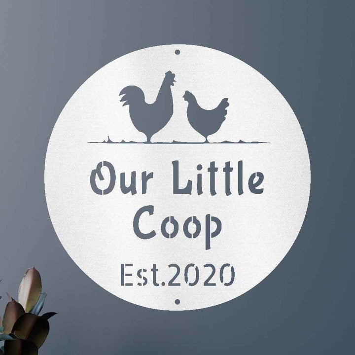 Farmer Chicken Coop Personalized Gifts - Custom Metal Sign - GiFTiFY