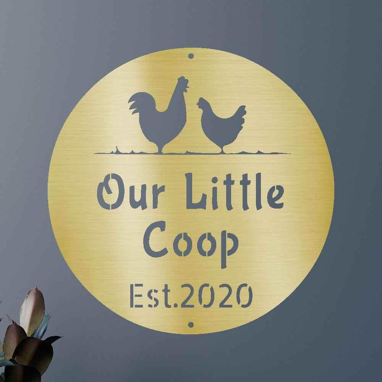 Farmer Chicken Coop Personalized Gifts - Custom Metal Sign - GiFTiFY
