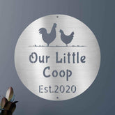 Farmer Chicken Coop Personalized Gifts - Custom Metal Sign - GiFTiFY