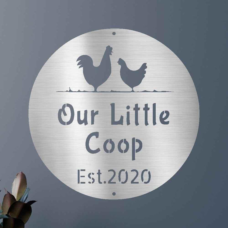 Farmer Chicken Coop Personalized Gifts - Custom Metal Sign - GiFTiFY