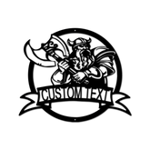 Fighting Viking Personalized Gifts - Custom Metal Sign - GiFTiFY