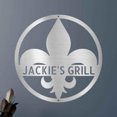 Fleur De Lis Personalized Gifts - Custom Metal Sign - GiFTiFY