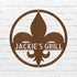 Fleur De Lis Personalized Gifts - Custom Metal Sign - GiFTiFY