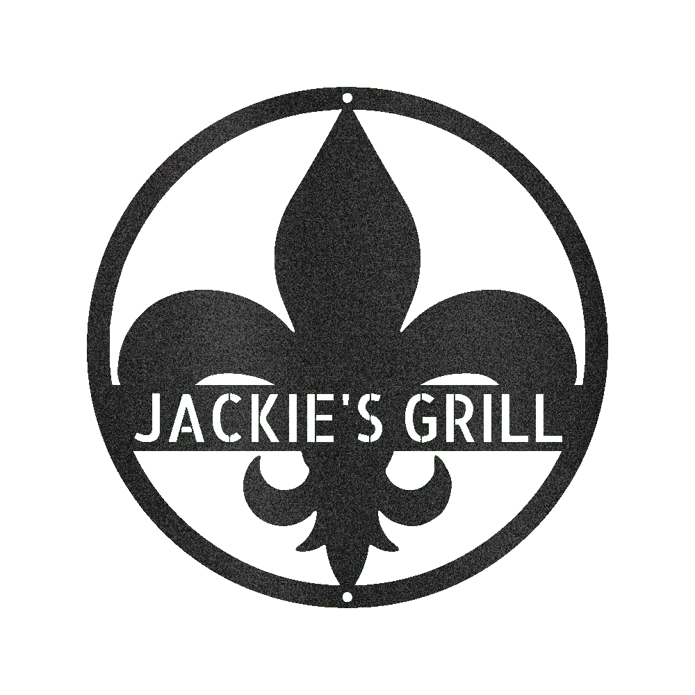 Fleur De Lis Personalized Gifts - Custom Metal Sign - GiFTiFY