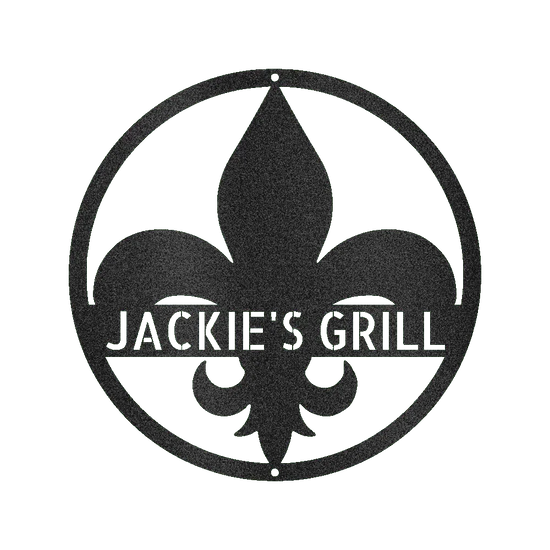 Fleur De Lis Personalized Gifts - Custom Metal Sign - GiFTiFY