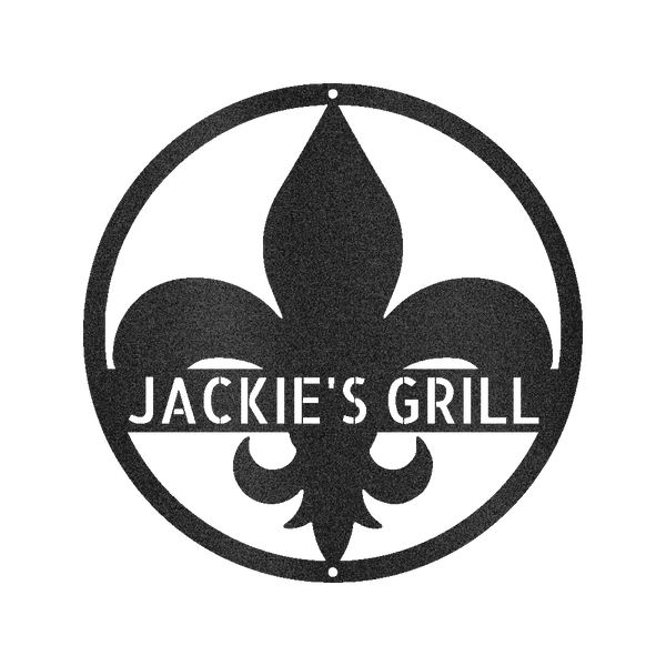 Fleur De Lis Personalized Gifts - Custom Metal Sign - GiFTiFY