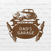 Garage Sign - Custom Metal Sign, Gift For Him, Christmas Gifts For Dad - GiFTiFY